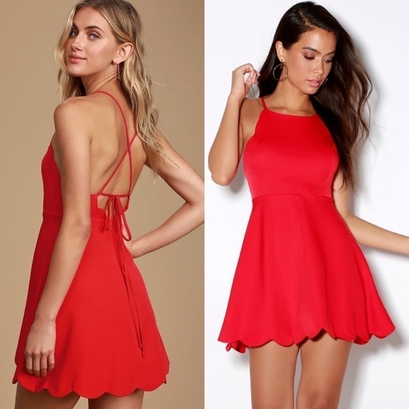 Lulus Play On Curves Backless Dress in Red Size Medium - Picture 7 of 7